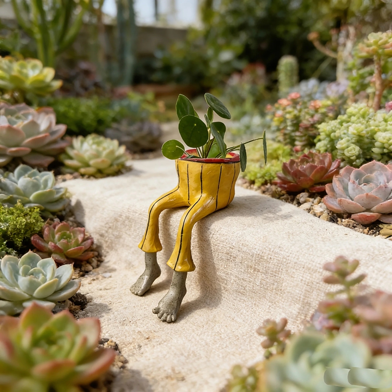 Plant Parental - Whimsical Resin Leggy Planter Legs Ceramic