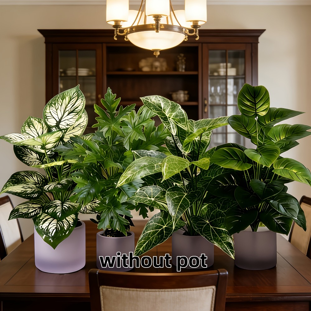 4PC Artificial Plants with 48L - Fiddle Leaf Fig recension och pris