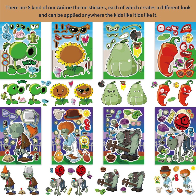 Plants Vs. Zombies Cute Cartoo - Plant Parent Sticker recension och pris