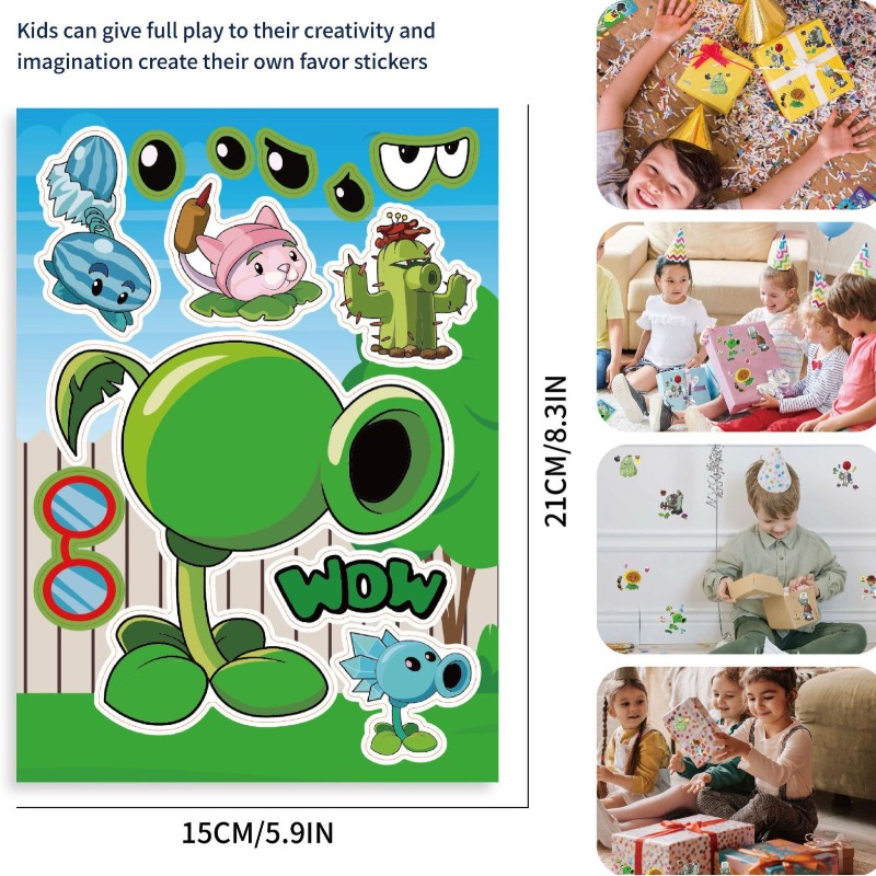 Plants Vs. Zombies Cute Cartoo - Plant Parent Sticker recension och pris