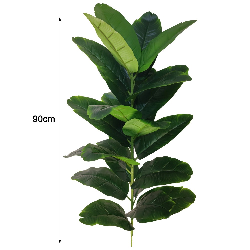 Green Plastic Artificial Ficus - Fiddle Leaf Fig recension och pris