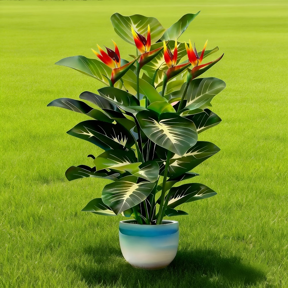 Artificial Bird of Paradise an - Fiddle Leaf Fig recension och pris