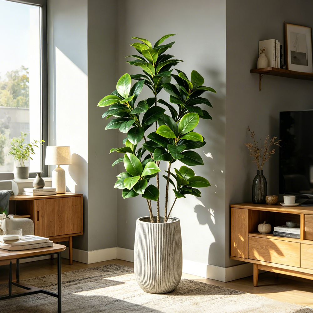 74-140cm Large Artificial Bany - Fiddle Leaf Fig recension och pris