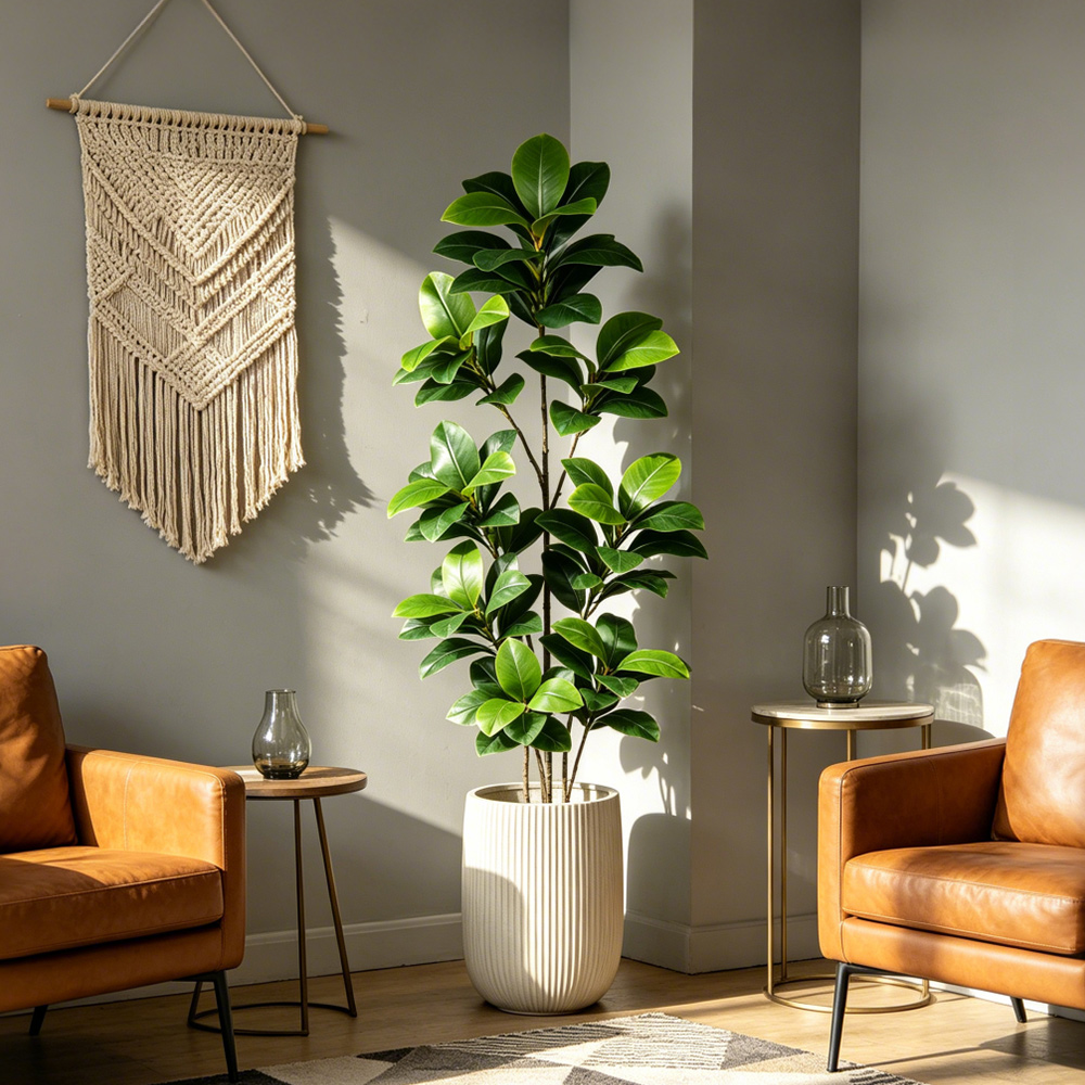 74-140cm Large Artificial Bany - Fiddle Leaf Fig recension och pris